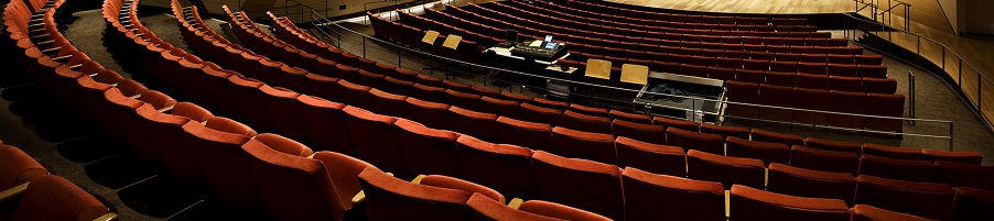 An artistic view of auditorium seating